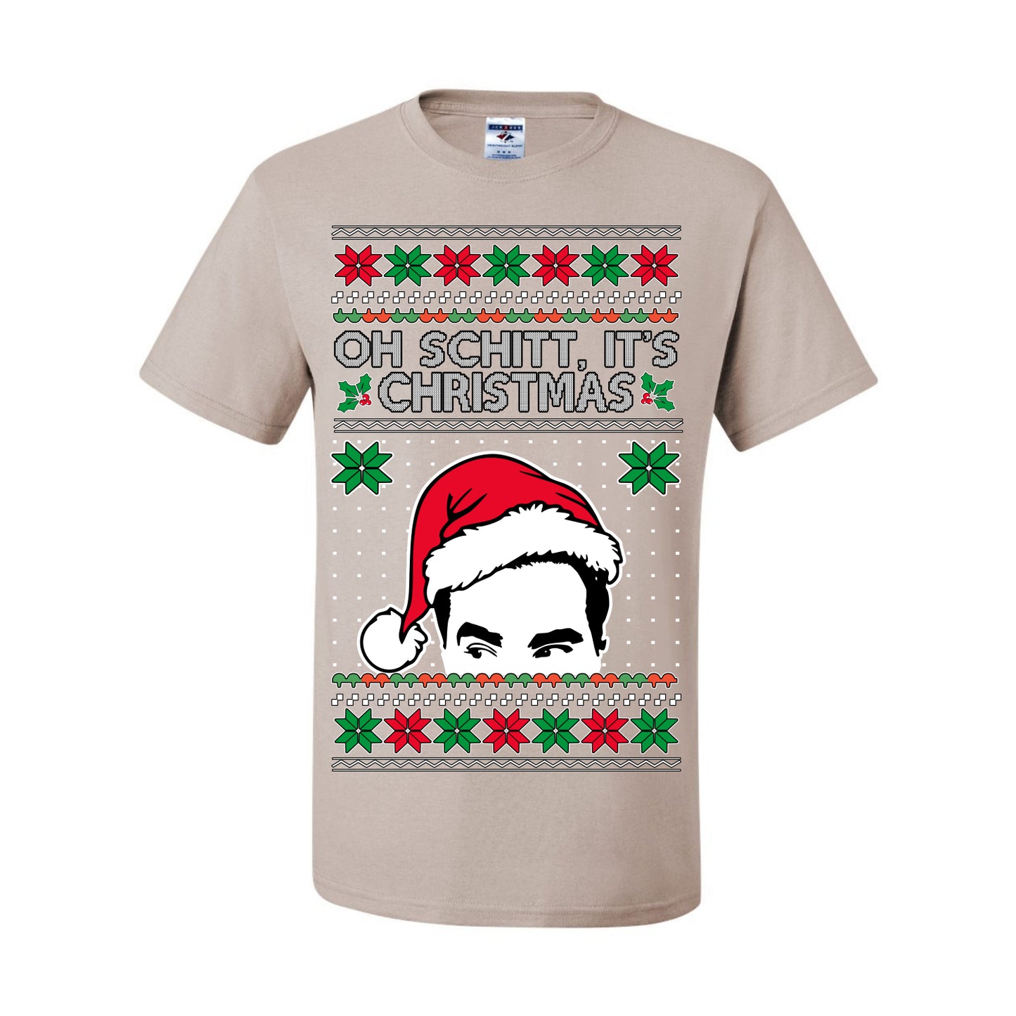 Oh Schitt It's Christmas Funny David TV Show Sitcom Ugly Christmas Sweater Ugly Christmas Men's T-Shirt