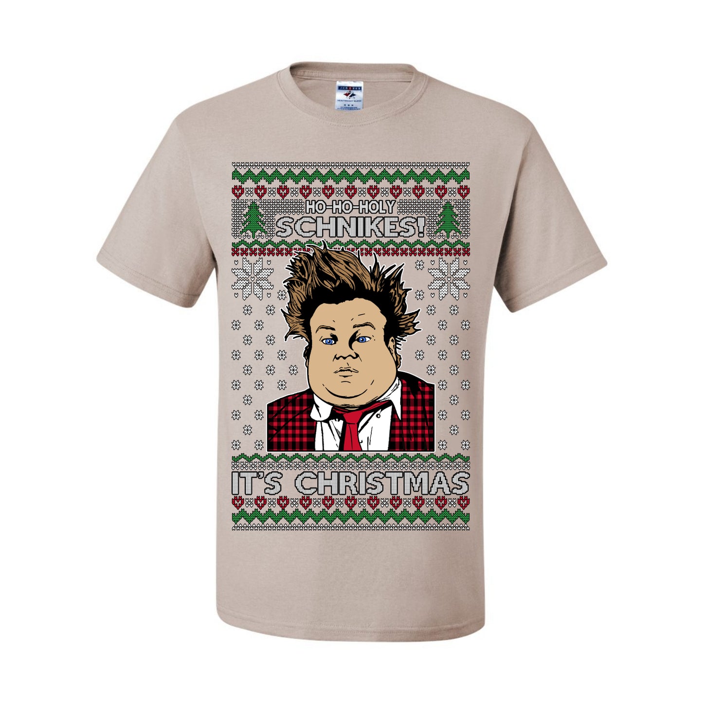 Ho Ho Holy Schnikes, Funny 90s Classic Comedy Farley Tommy Boy Movie Callahan Auto Parts, Ugly Christmas Sweater Ugly Christmas Men's T-Shirt