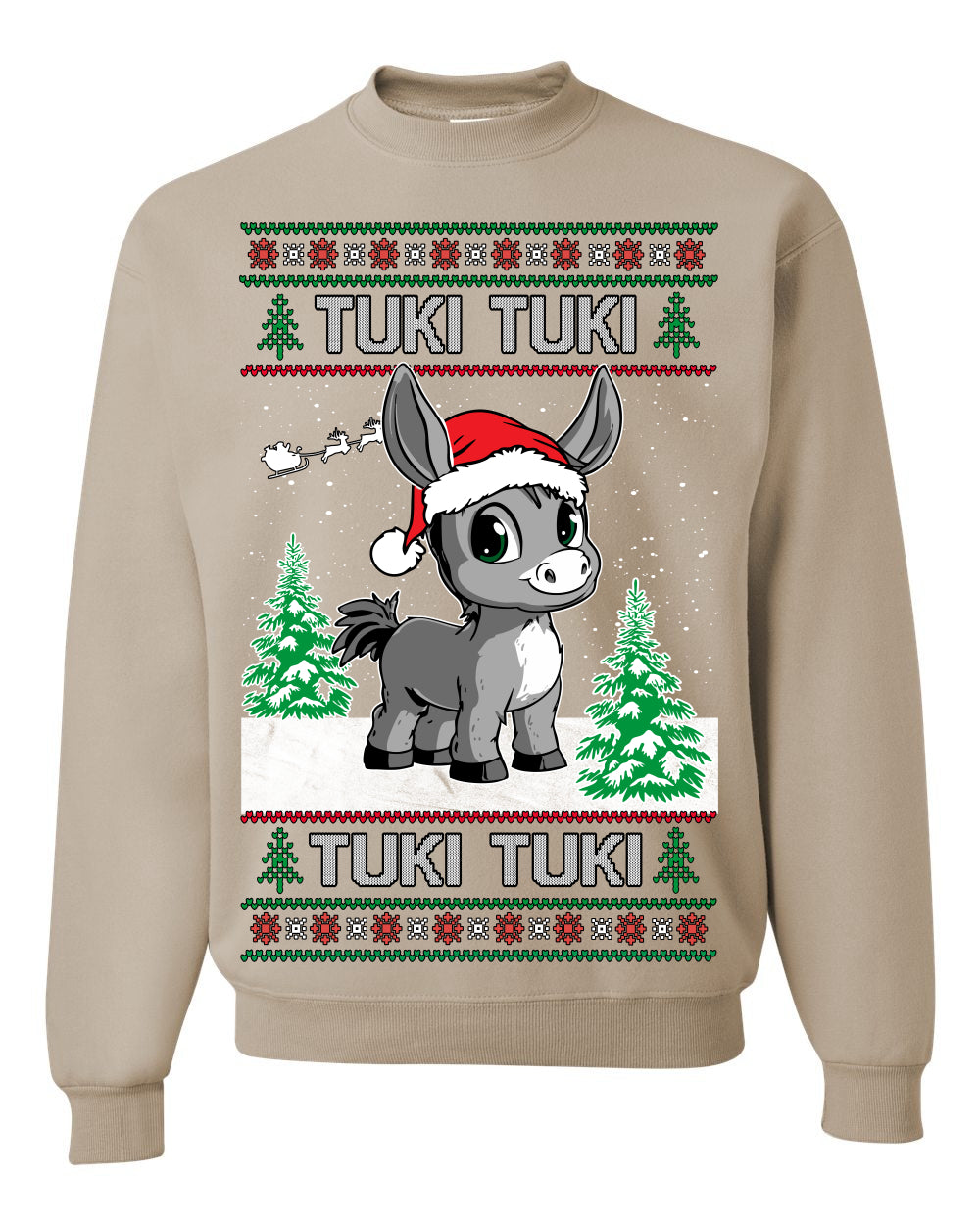 Tuki Tuki Tuki Funny Spanish Music Lyrics, Espanol Ropa Feo Sueter Navideno, Ugly Christmas Sweater Ugly Christmas Unisex Crewneck Sweatshirt