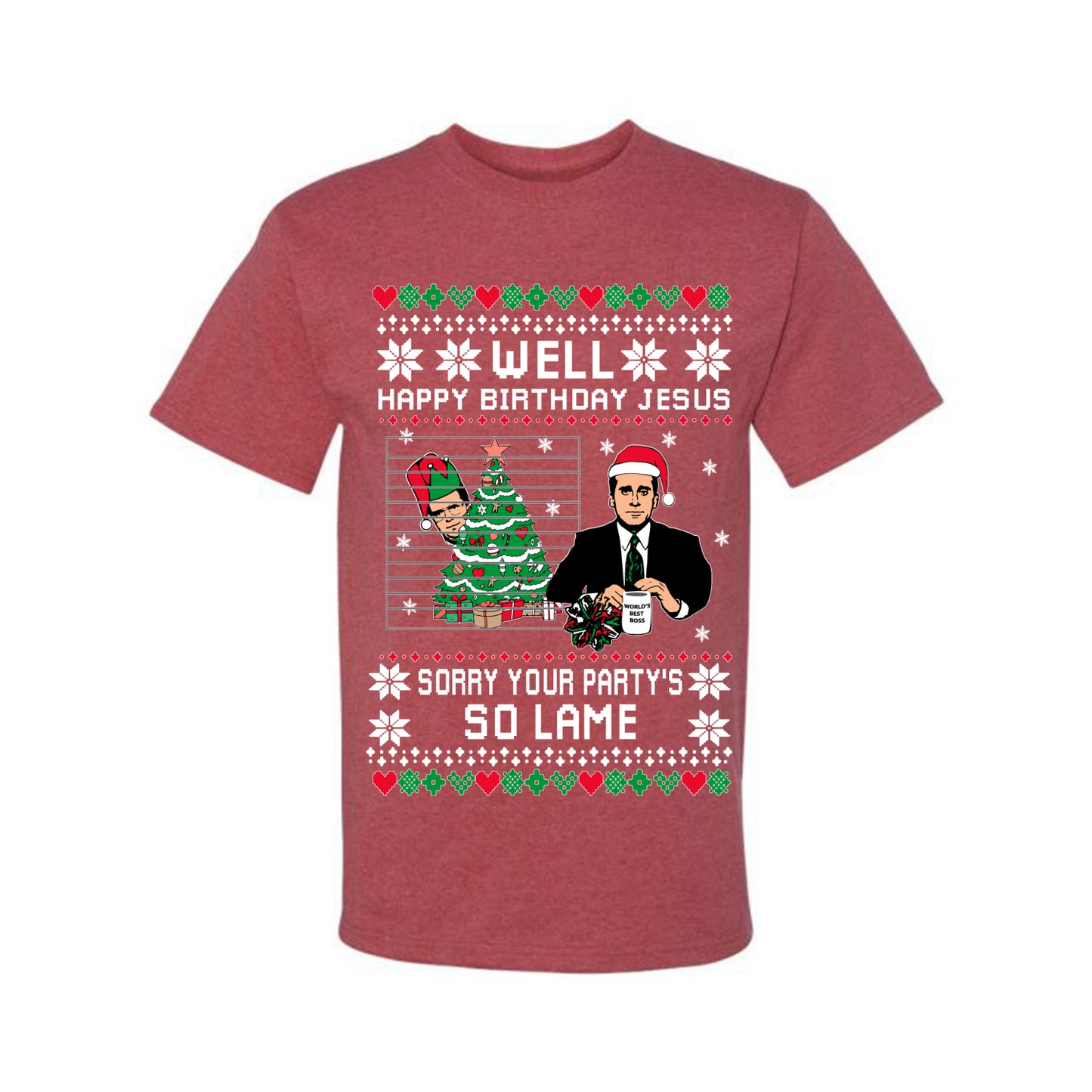 It's Jesus' Birthday Ugly Christmas T-shirt Ugly Christmas T-shirt Ugly Christmas Men's T-Shirt