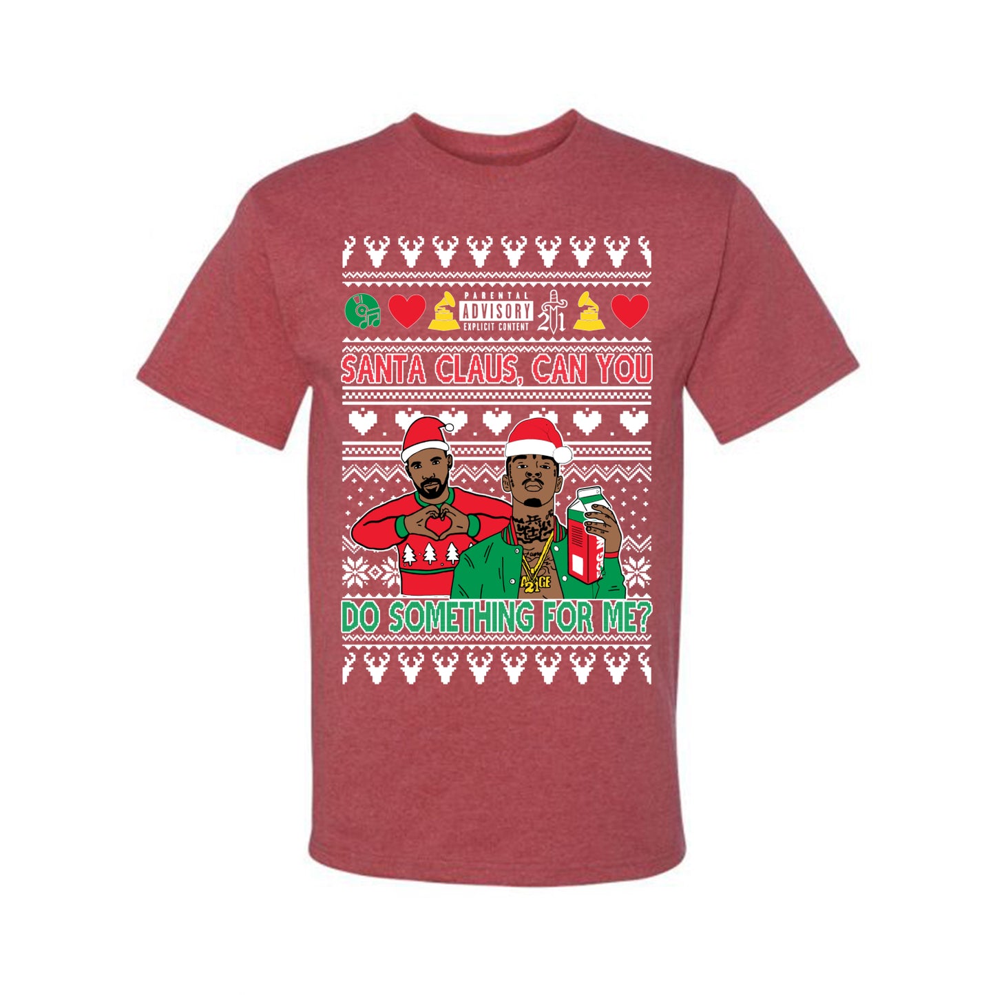 Santa Claus, Can You Do Something For Me? ,Christmas Gifts, Funny Xmas Gift Idea, Ugly Christmas Sweater Men's T-Shirt