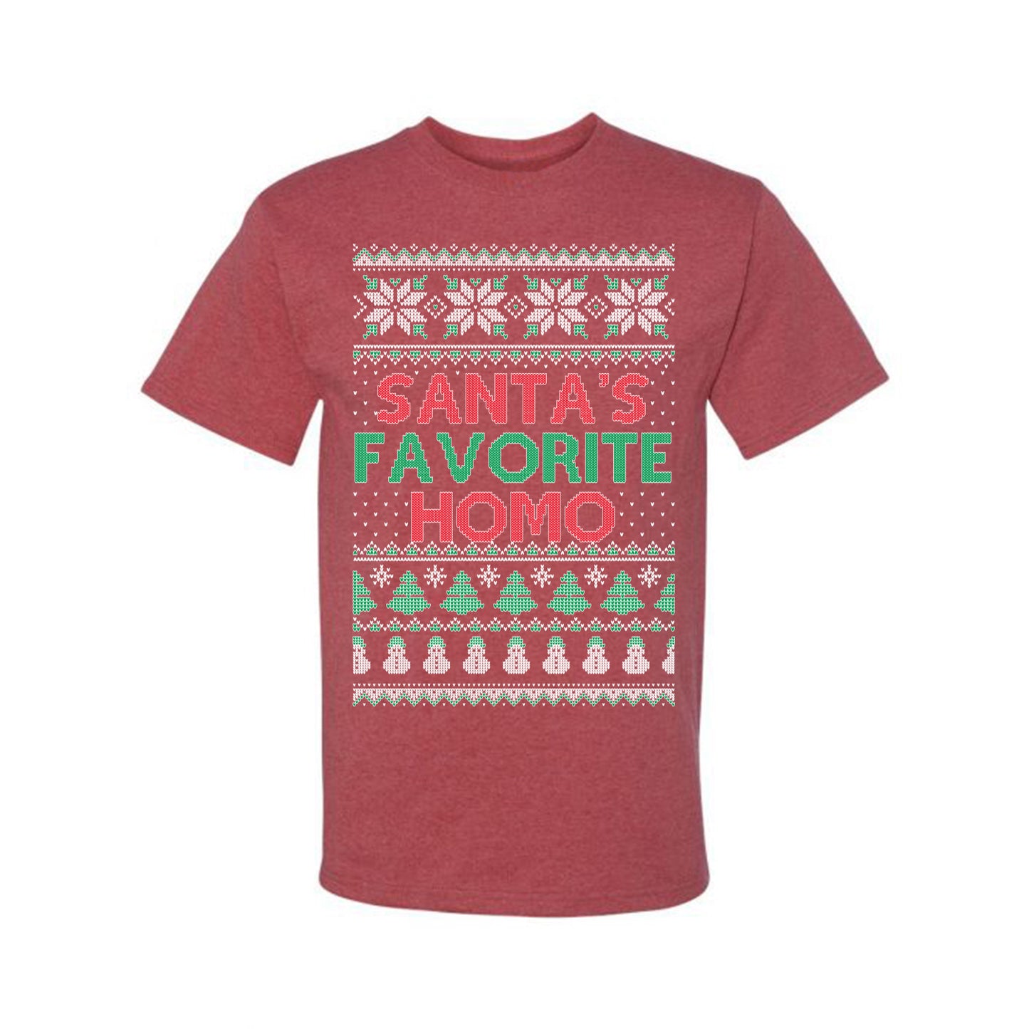 Santa's Favorite Homo ,Christmas Gifts, Funny Xmas Gift Idea, Ugly Christmas Sweater Men's T-Shirt