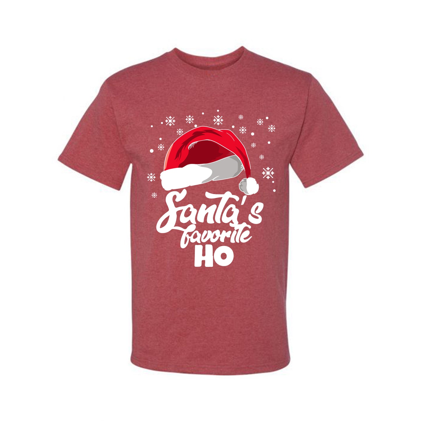 Ugly Christmas "Santa's Favorite Ho" Butcher's Kitchen, Grilling, Cooking, BBQ Ugly Christmas Tshirt Men's Graphic T-Shirt Ugly Christmas Men's T-Shirt