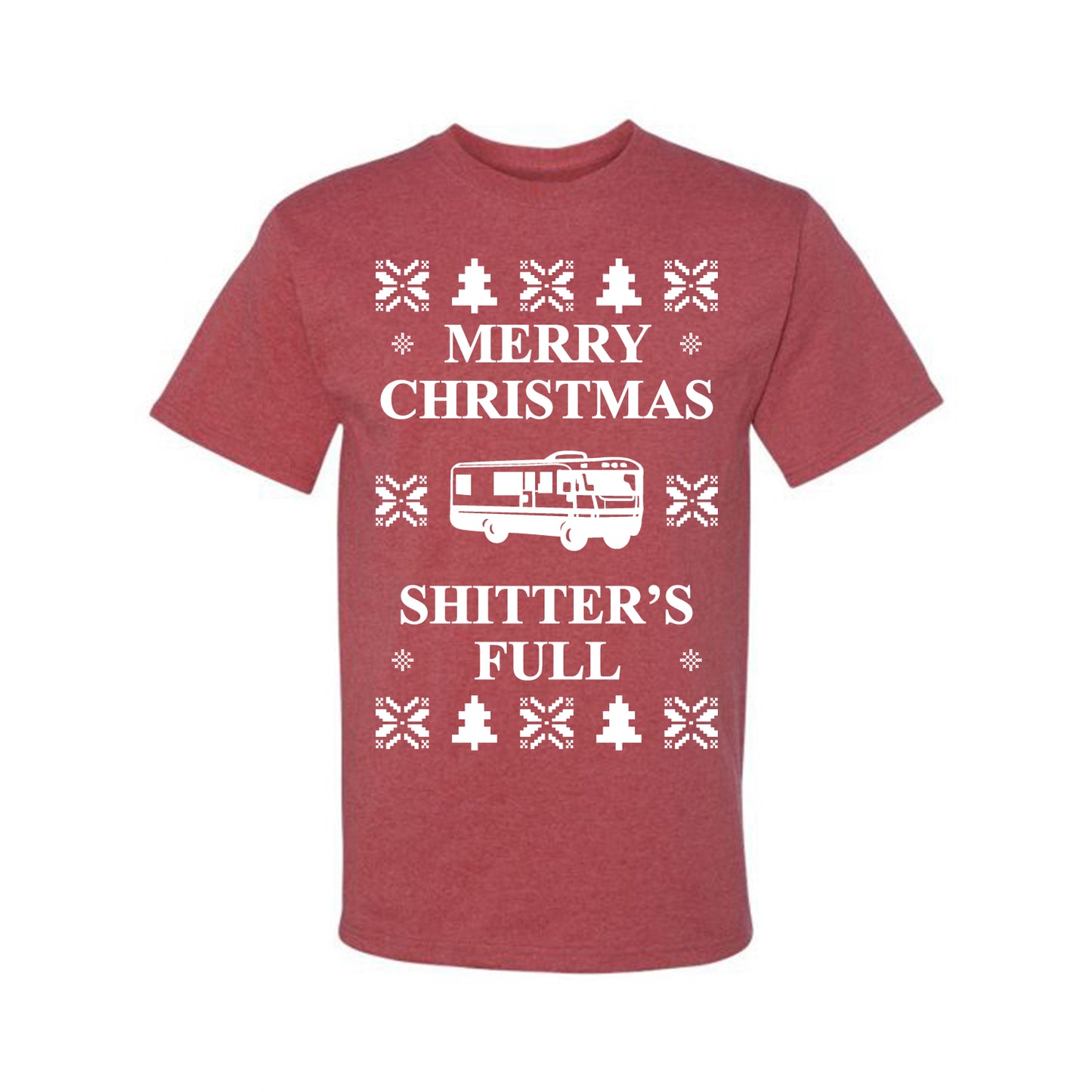 Full Ugly Xmas Tshirt Bodysuit for Infant Creeper Boys Girls Baby, Merry Christmas Shitters Ugly Christmas Tshirt Men's Graphic T-Shirt Ugly Christmas Men's T-Shirt