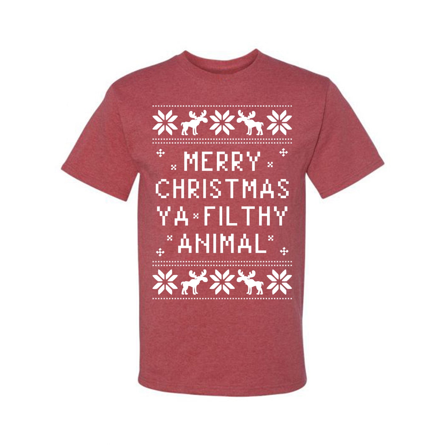 Baby's Ugly Christmas Bodysuit T-shirt Kids Girls Boys Infant Merry Christmas Ya' Filthy Ugly Christmas T-shirt Ugly Christmas Men's T-Shirt