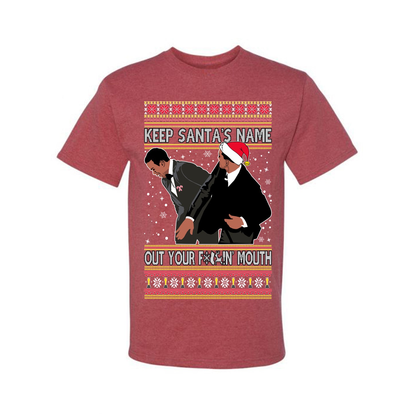 Ugly Christmas Holiday T-shirt Don’t Say Santa's Name Ugly Christmas T-shirt Ugly Christmas Men's T-Shirt
