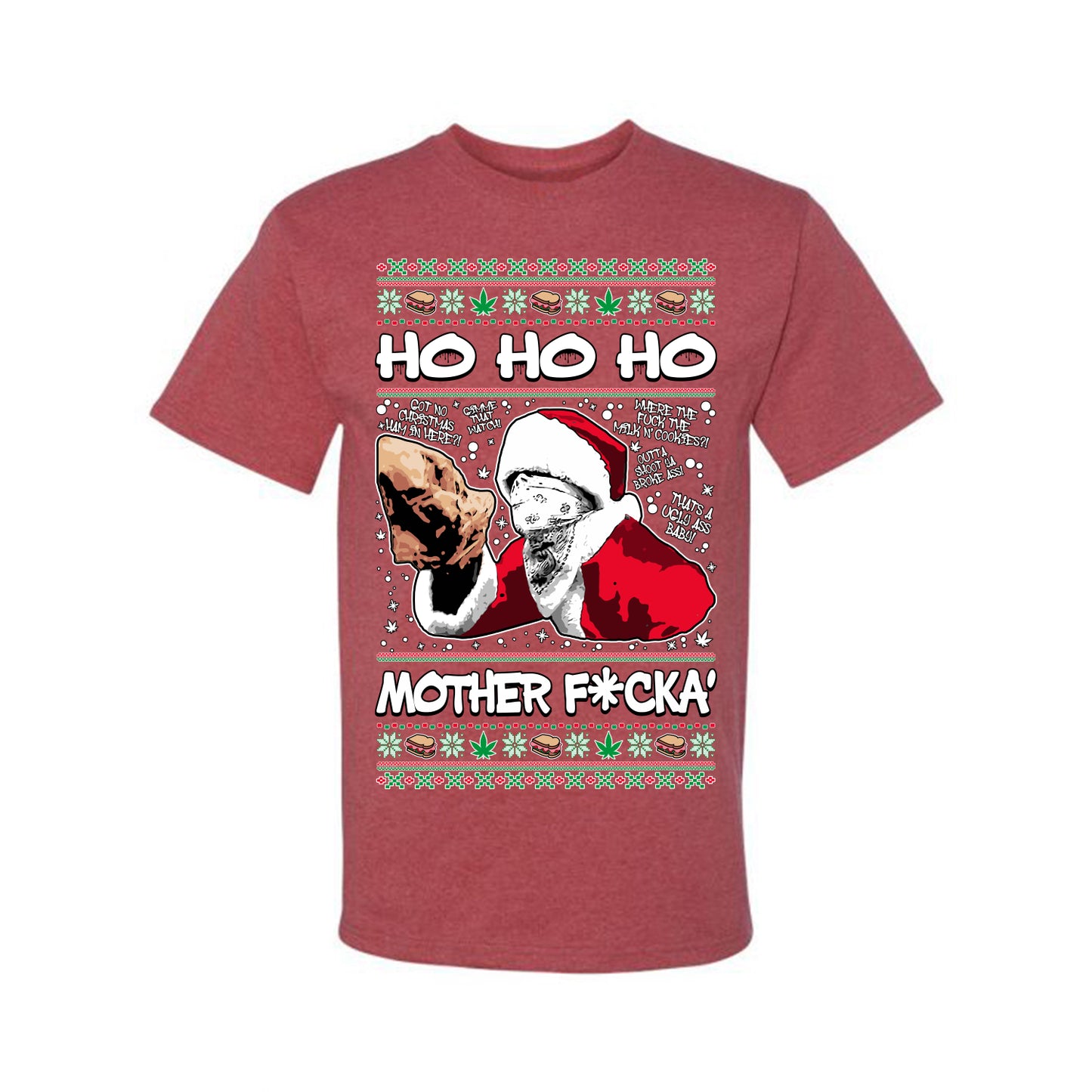 Friday Hood Santa , Merry Christmas Tee, Ugly Christmas, Sweater Men's T-Shirt