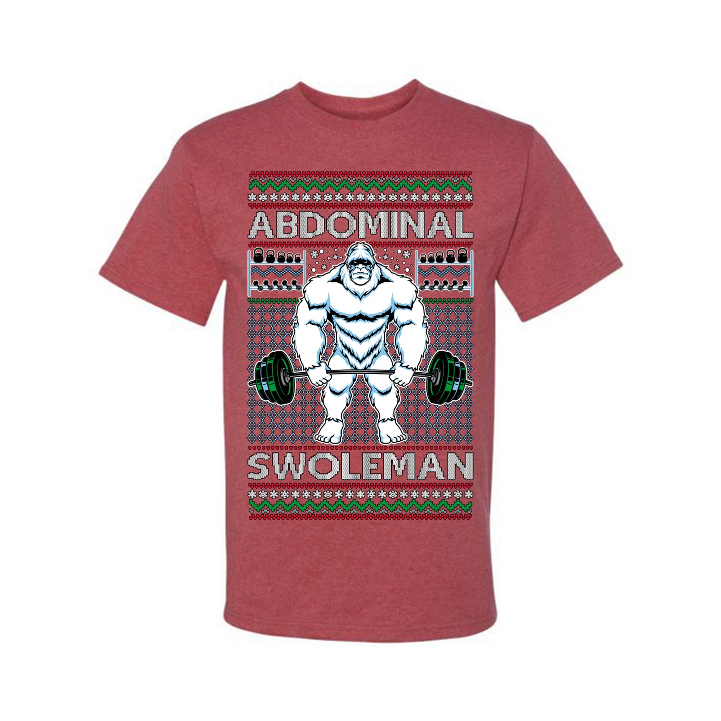 Merry Liftmas Abdominal Swoleman, Christmas Gifts, Funny Xmas Gift Idea, Ugly Christmas Sweater Men's T-Shirt