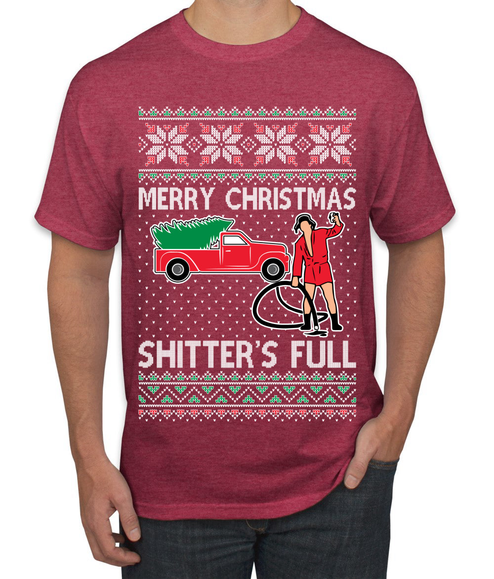 Cousin Eddie Merry Christmas Shitter's Full, Funny Christmas, Christmas Gifts, Funny Xmas Gift Idea, Ugly Christmas Men's T-Shirt