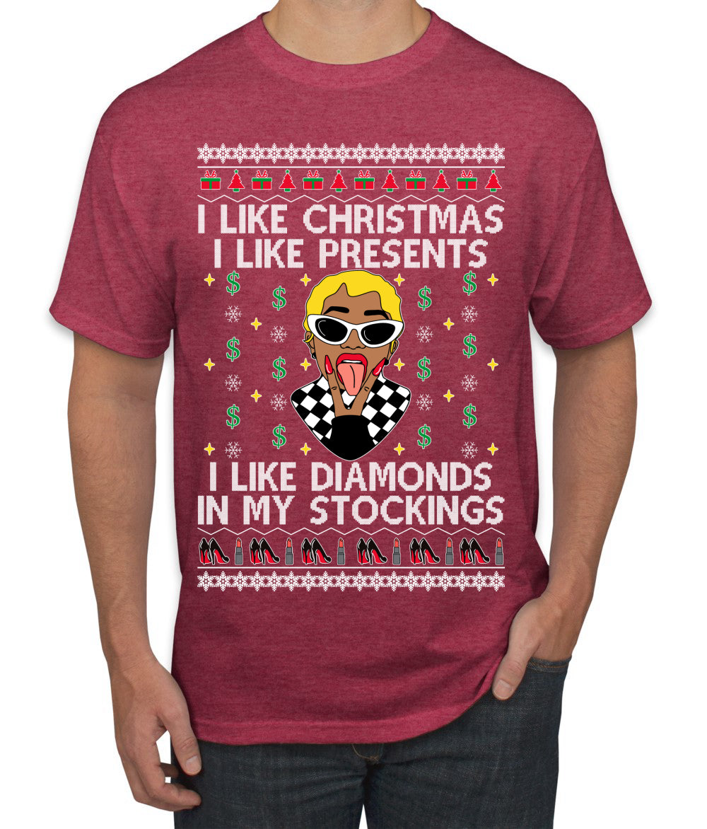 I Like Christmas, I like Presents Cardi, Christmas Gifts, Funny Xmas Gift Idea, Ugly Christmas Sweater Men's T-Shirt