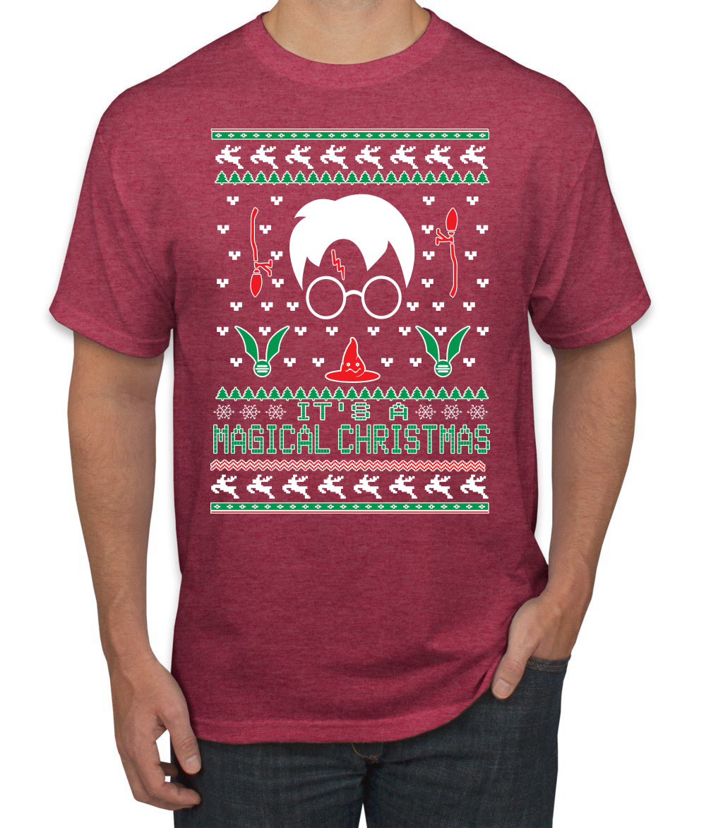 It's a Magical Christmas | Wizard Bolt, Christmas Gifts, Funny Xmas Gift Idea, Ugly Christmas Sweater Men's T-Shirt