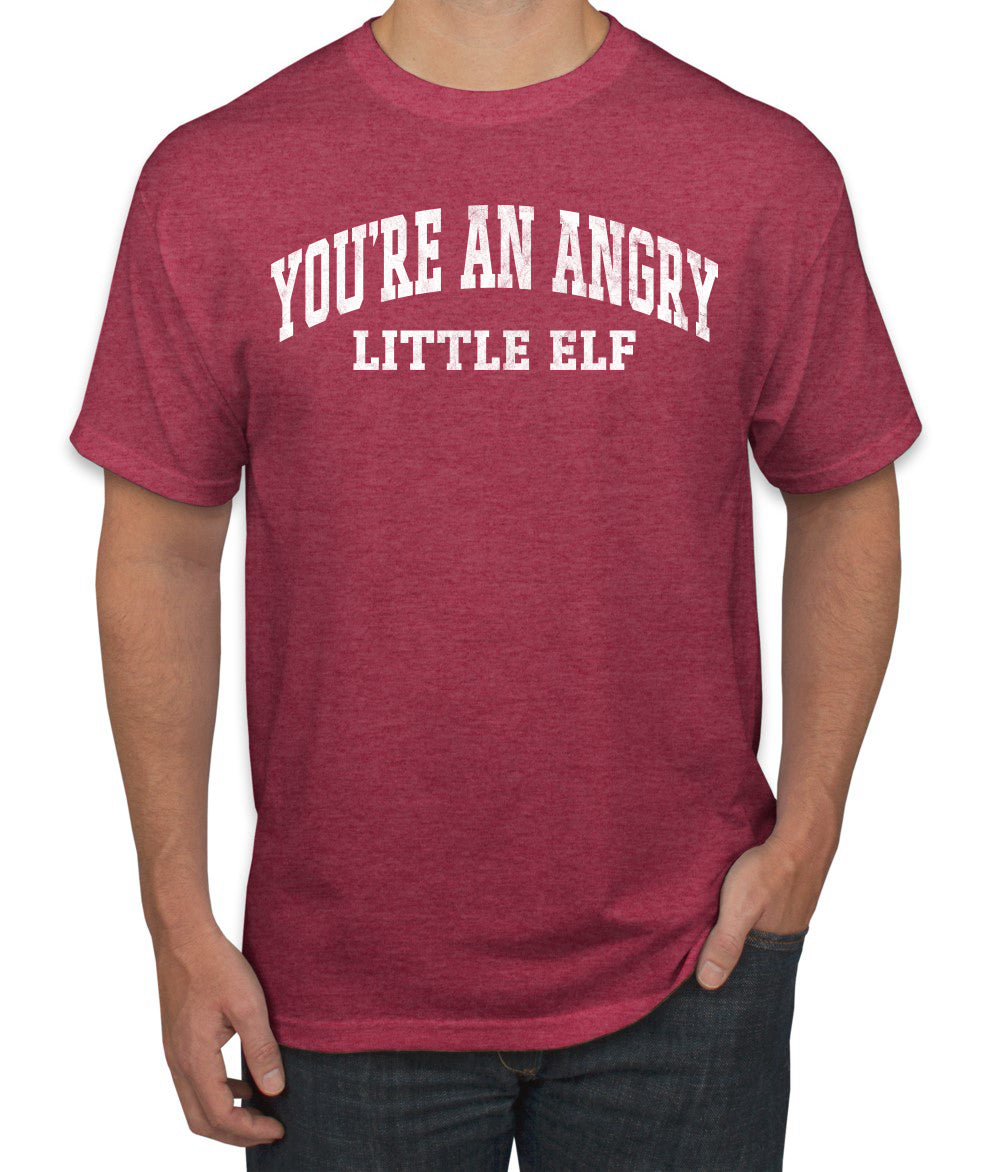 Vintage Movie Quote You're An Angry Little Elf, Christmas Gifts, Funny Xmas Gift Idea, Ugly Christmas Sweater Men's T-Shirt