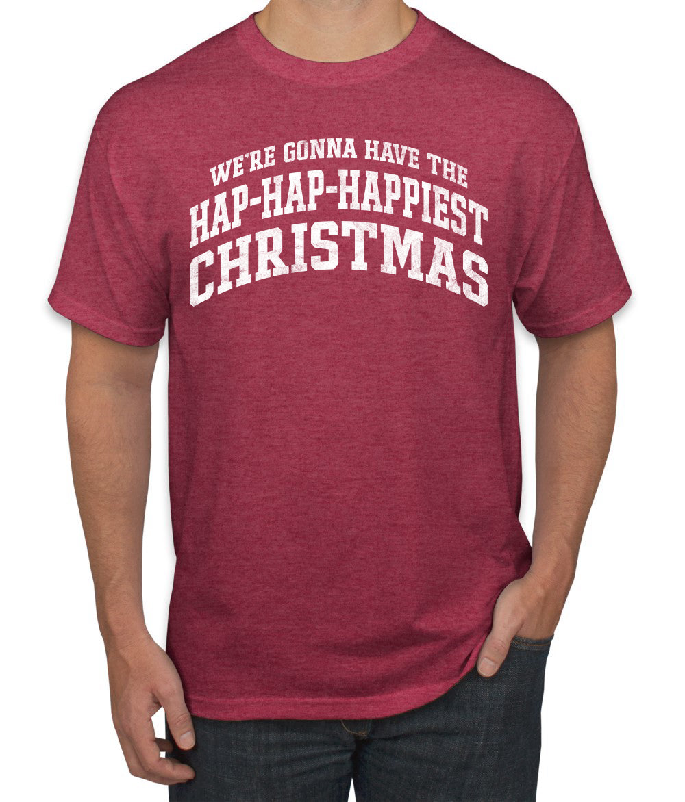 Vintage Movie Quote Hap-Hap-Happiest Christmas, Christmas Gifts, Funny Xmas Gift Idea, Ugly Christmas Sweater Men's T-Shirt