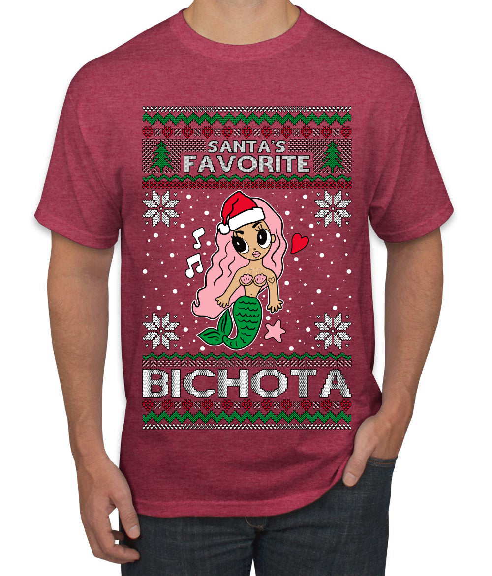 Christmas Karol Santa's Favorite Bichota, Christmas Gifts, Funny Xmas Gift Idea, Ugly Christmas Sweater Men's T-Shirt