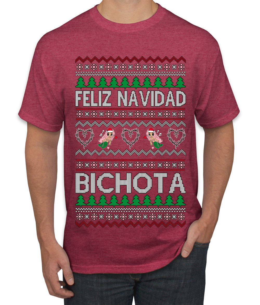 Feliz Navidad Bichota, Christmas Gifts, Funny Xmas Gift Idea, Ugly Christmas Sweater Men's T-Shirt