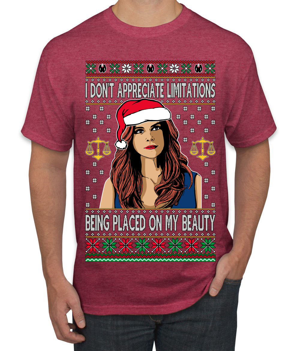 Donna TV Show Parody Don't Appreciate Limitations Being Placed, Christmas Gifts, Funny Xmas Gift Idea, Ugly Christmas Sweater Men's T-Shirt