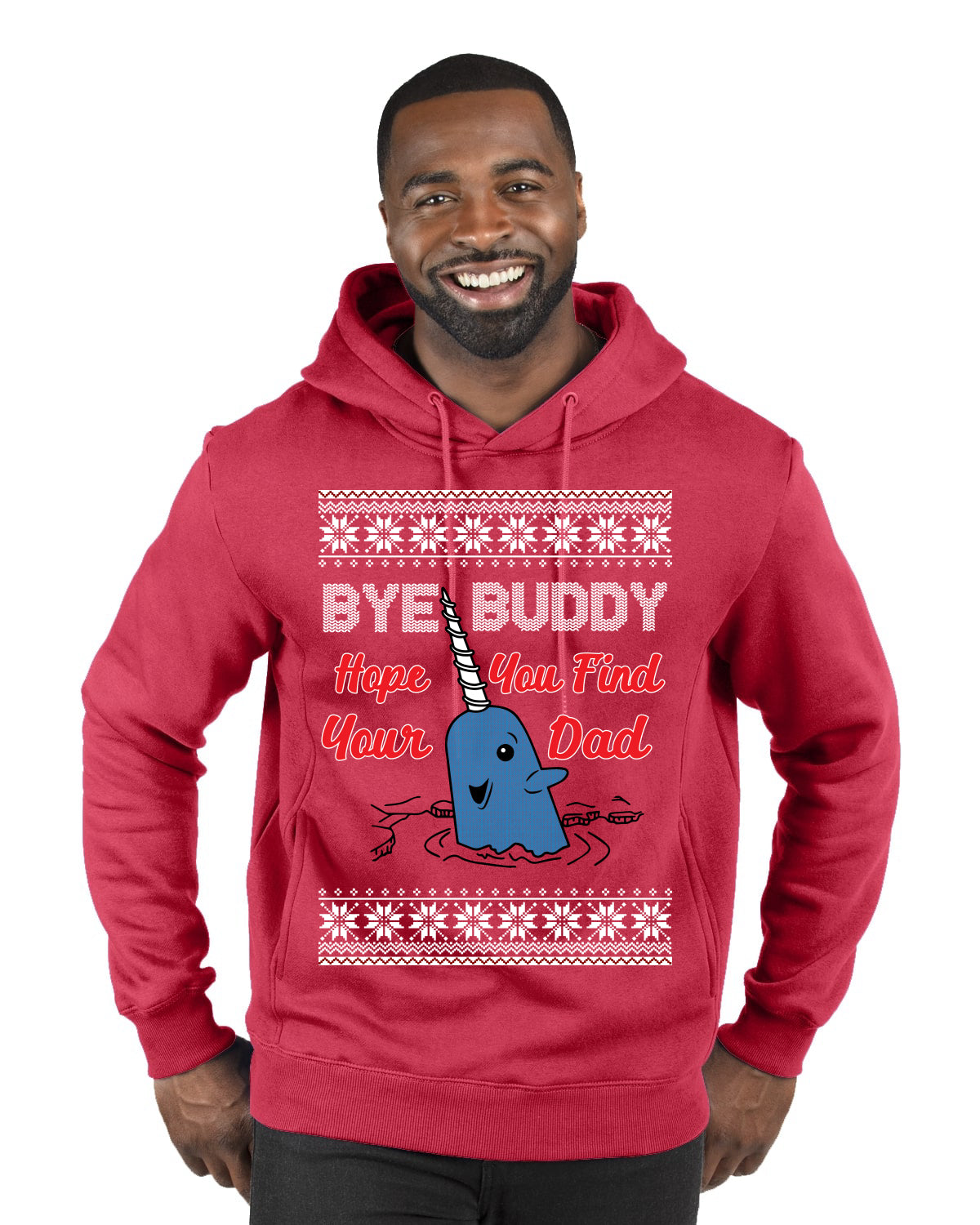 Hope You Find Your Dad Funny Elf Christmas Quote, Christmas Gifts, Funny Xmas Gift Idea, Ugly Christmas Sweater Premium Graphic Hoodie Sweatshirt