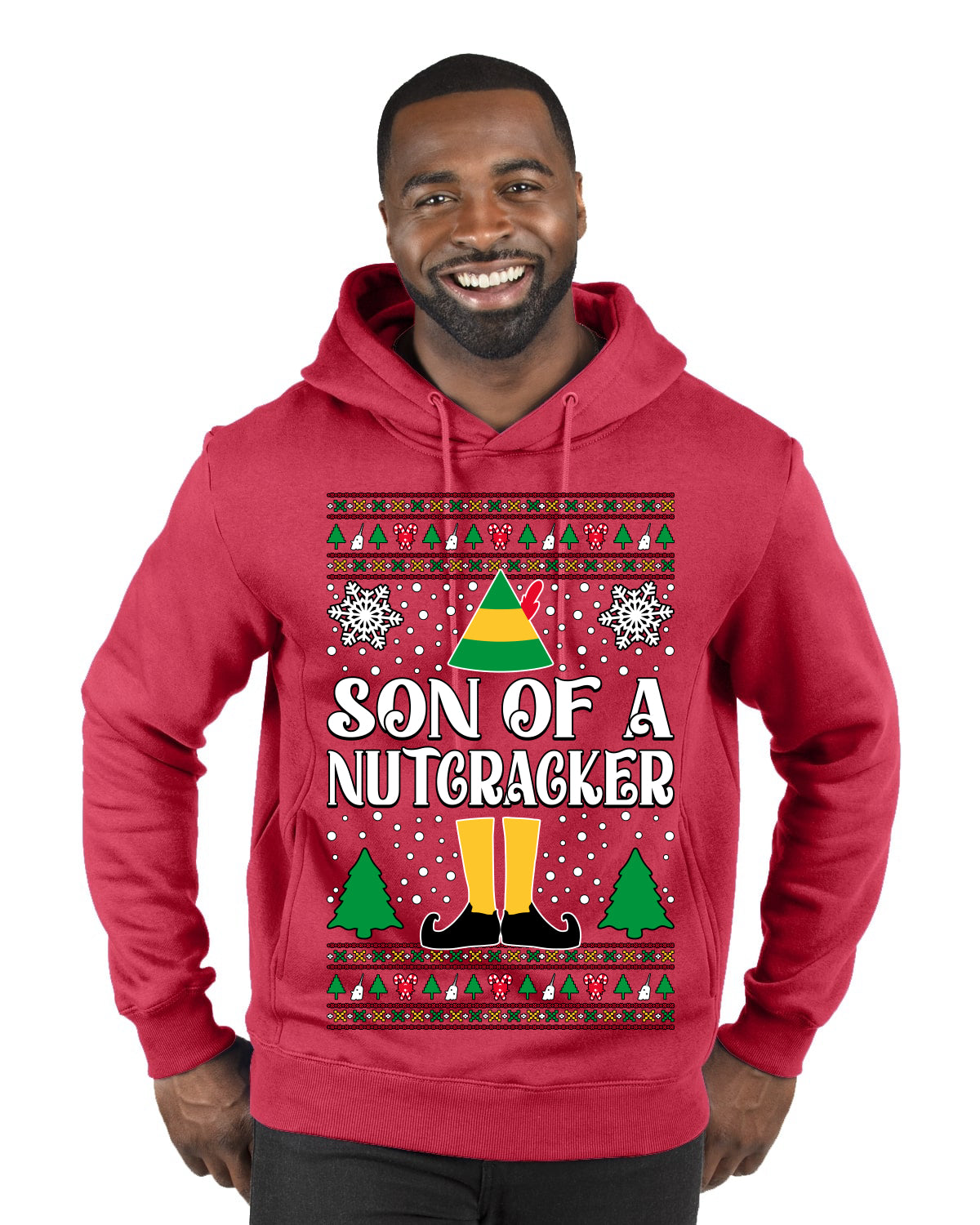 Son Of A Nutcracker Christmas Movie Quote, Christmas Gifts, Funny Xmas Gift Idea, Ugly Christmas Sweater Premium Graphic Hoodie Sweatshirt
