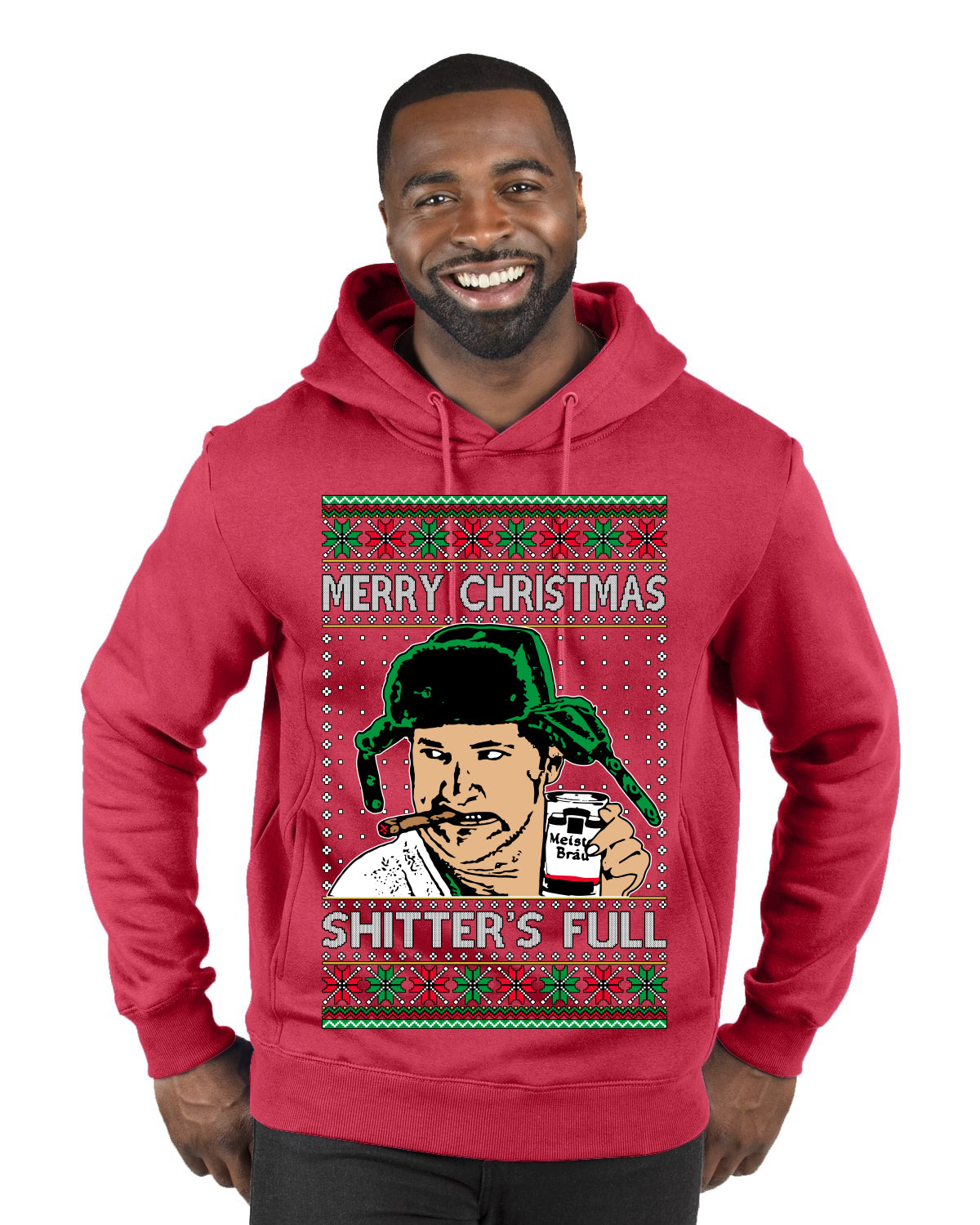 Shitter's Full Cousin Eddie Christmas Family Vacation Ugly Christmas Sweater, Christmas Gifts, Funny Xmas Gift Idea, Premium Graphic Hoodie Sweatshirt