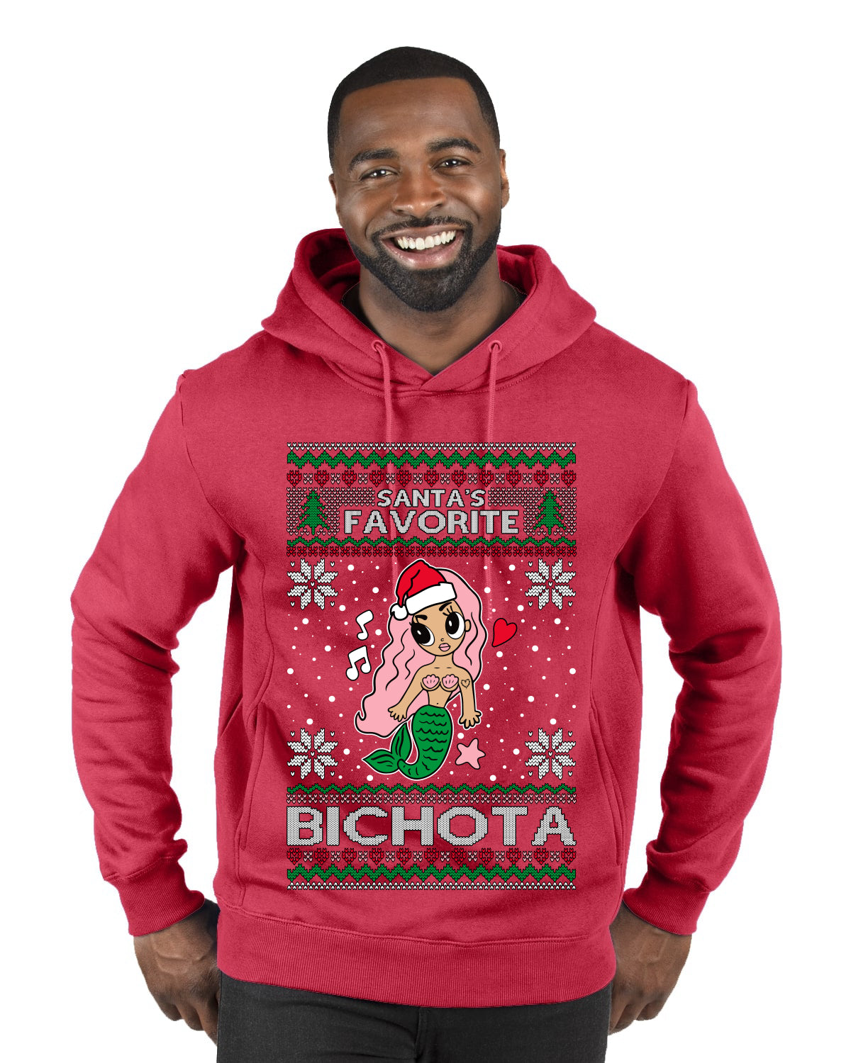 Christmas Karol Santa's Favorite Bichota, Christmas Gifts, Funny Xmas Gift Idea, Ugly Christmas Sweater Premium Graphic Hoodie Sweatshirt