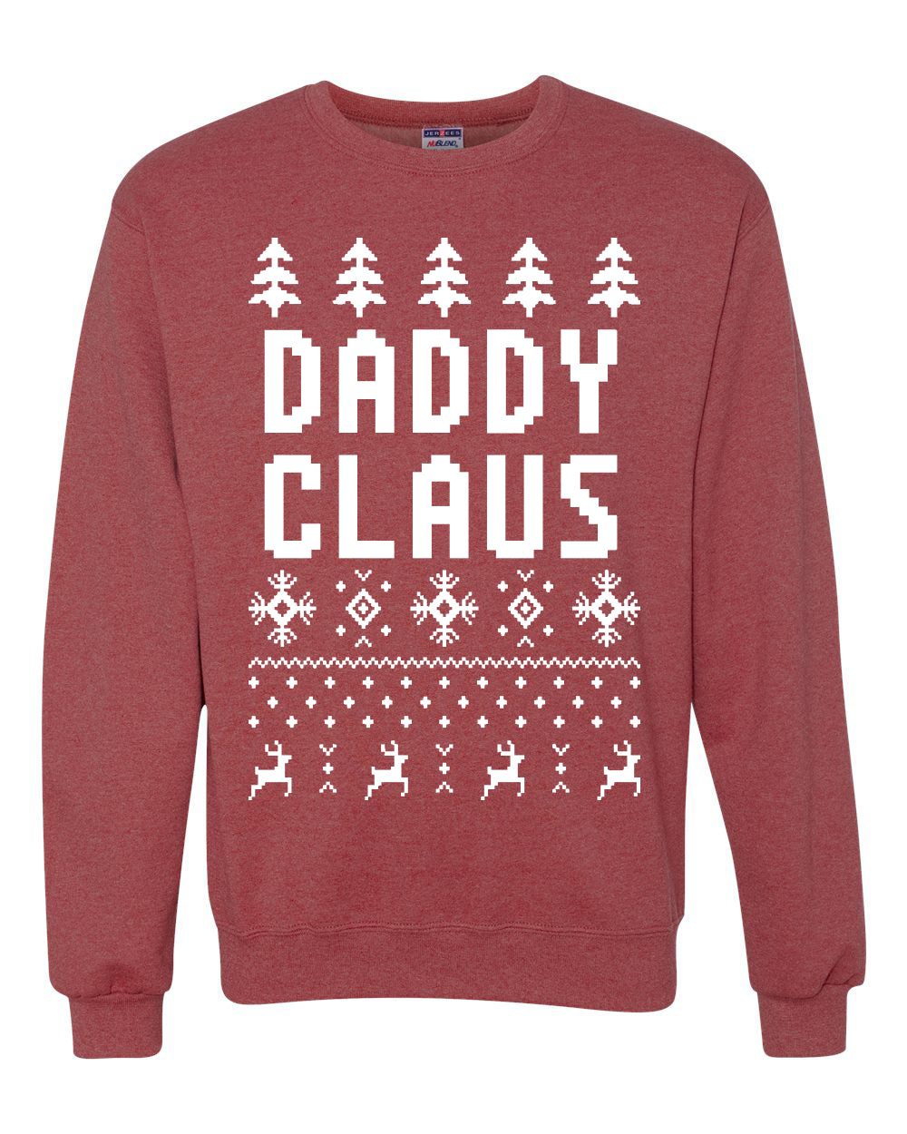 Unisex Ugly Xmas Graphic Crewneck Sweater Sweatshirt Daddy Claus Ugly Christmas Sweater Unisex Crewneck Sweatshirt