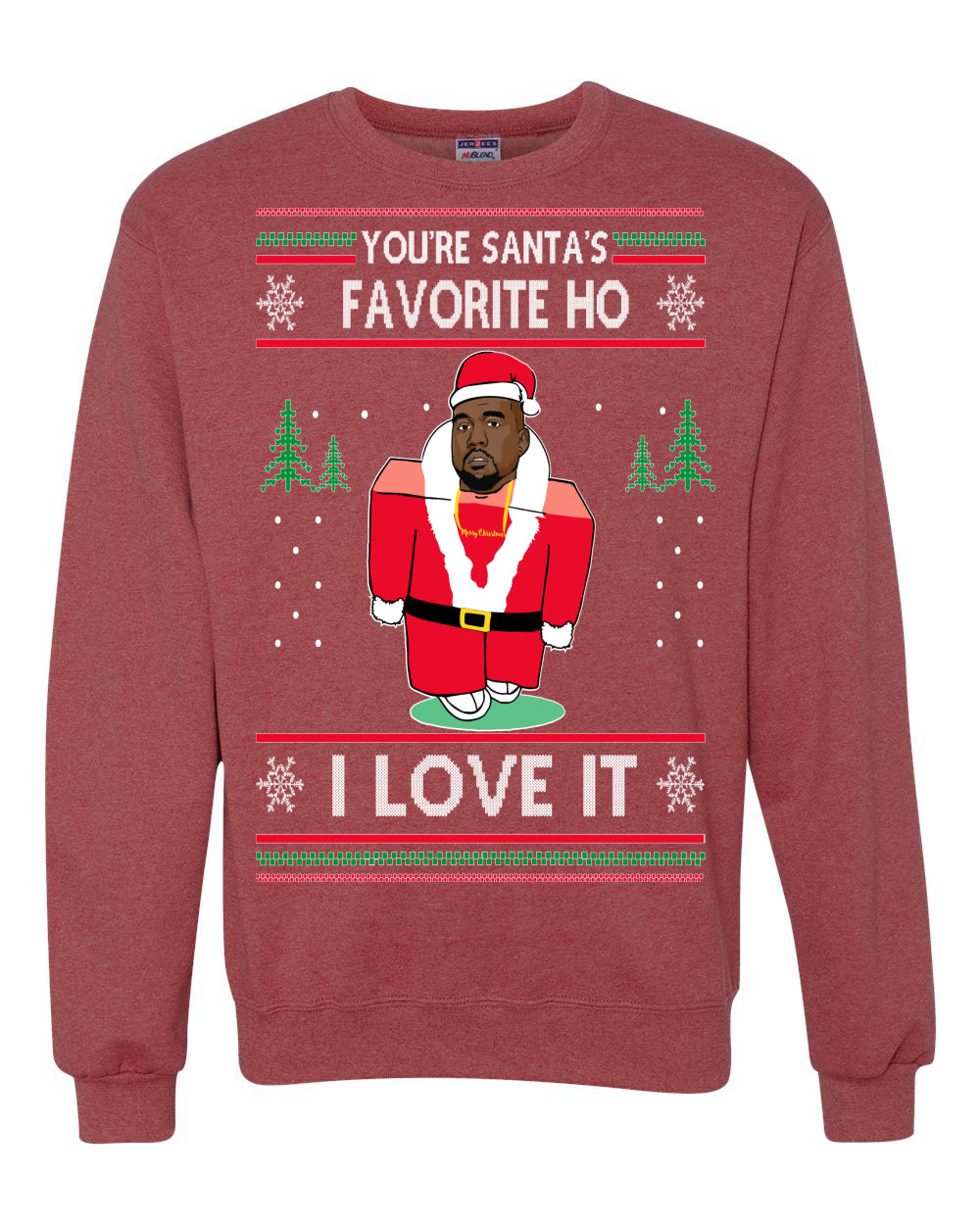 Santas Favorite Ho | Xmas Ye I Love It, Christmas Gifts, Funny Xmas Gift Idea, Ugly Christmas Sweater Unisex Crewneck Sweatshirt