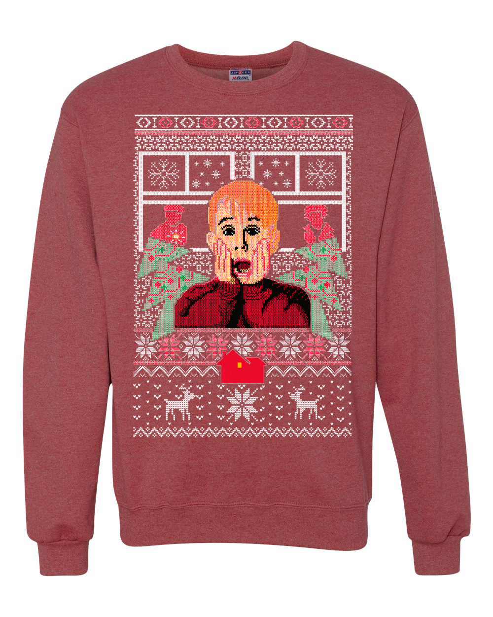 Kevin Merry Xmas Movie Fan, Christmas Gifts, Funny Xmas Gift Idea, Ugly Christmas Sweater Unisex Crewneck Sweatshirt