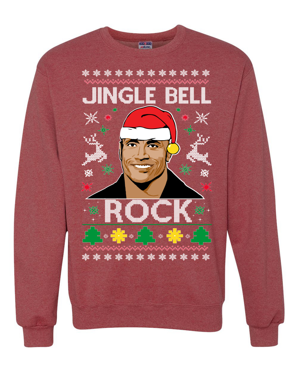 Jingle Bell Rock, Christmas Gifts, Funny Xmas Gift Idea, Ugly Christmas Sweater Unisex Crewneck Sweatshirt