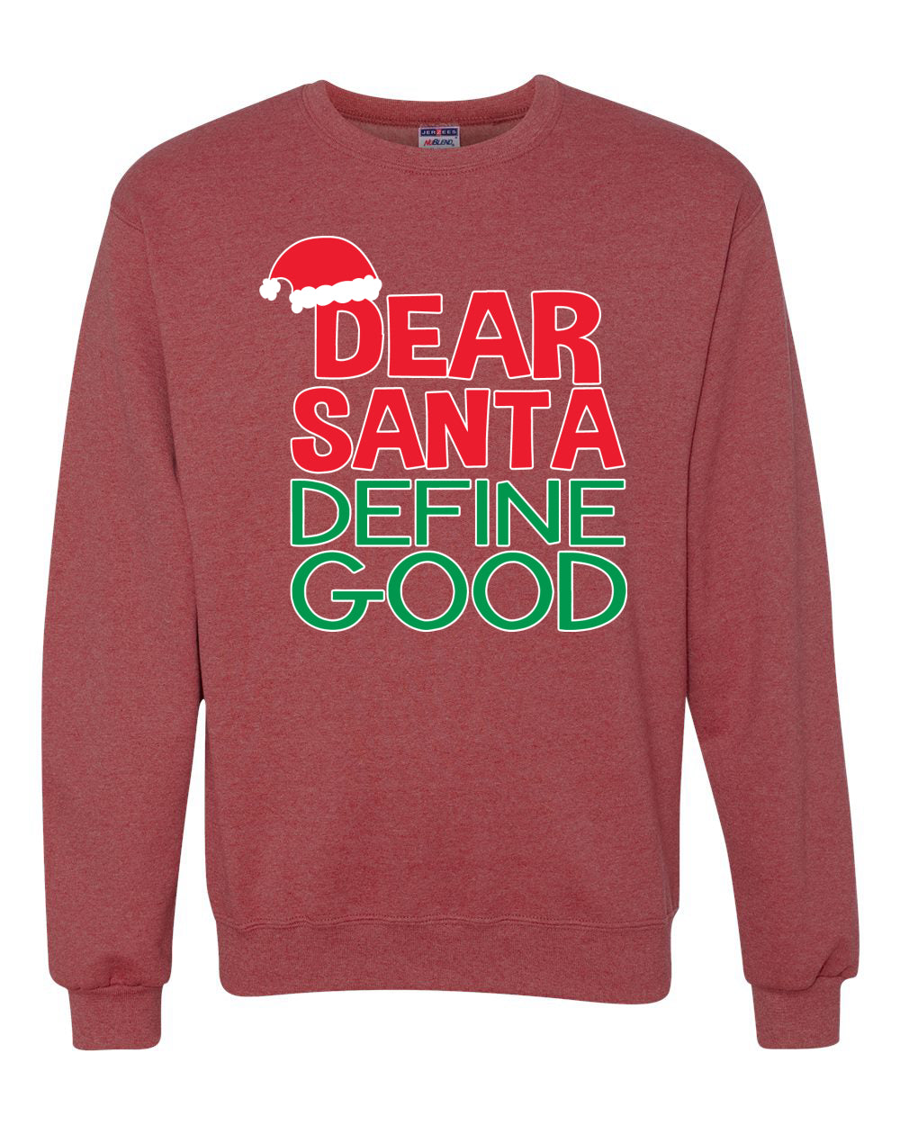 Women's Ugly Xmas Holiday Sweater Long Sleeve Shirt Dear Santa Ugly Christmas Sweater Unisex Crewneck Sweatshirt