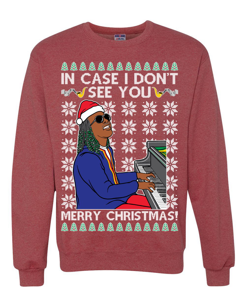Ugly Unisex Crewneck Christmas Sweater If I Don't See You Merry Christmas, Shark & Hammer Ugly Christmas Sweater Unisex Crewneck Sweatshirt