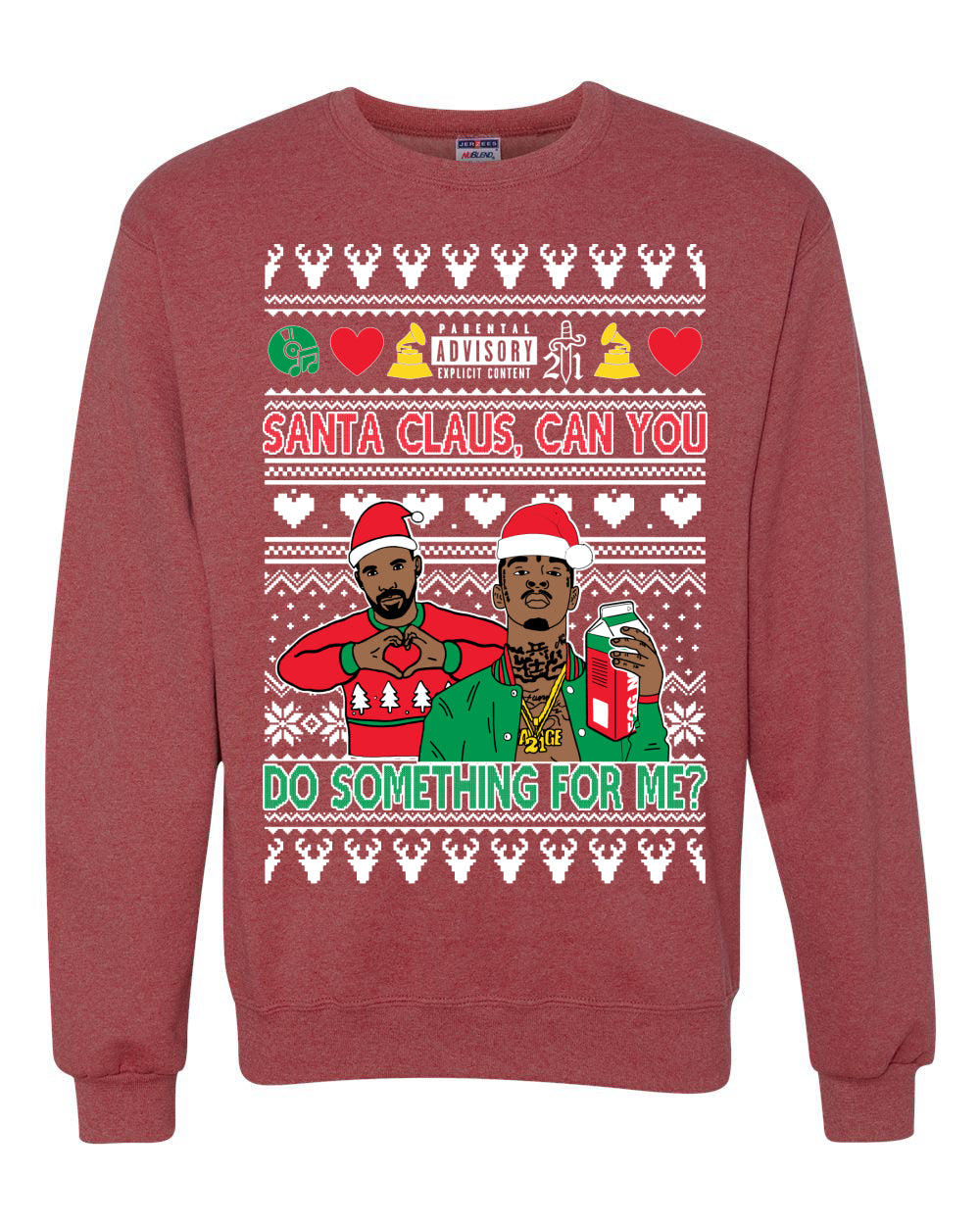 Santa Claus, Can You Do Something For Me? ,Christmas Gifts, Funny Xmas Gift Idea, Ugly Christmas Sweater Unisex Crewneck Sweatshirt