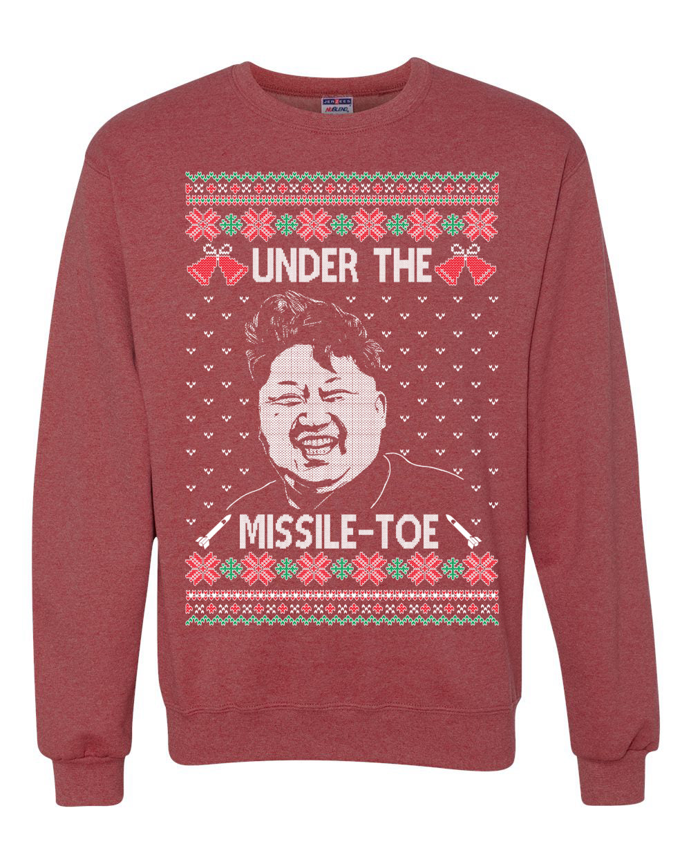 Under The Missle Toe ,Christmas Gifts, Funny Xmas Gift Idea, Ugly Christmas Sweater Unisex Crewneck Sweatshirt