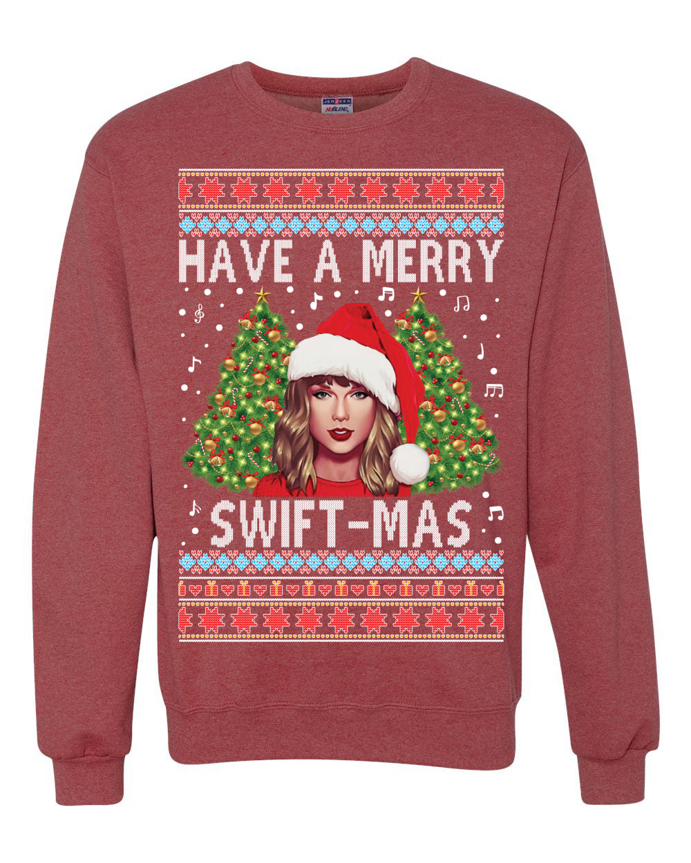 Merry Swiftmas Christmas Sweater, Christmas Gifts, Funny Xmas Gift Idea,Swiftie shirt Ugly Christmas Sweater Unisex Crewneck Sweatshirt