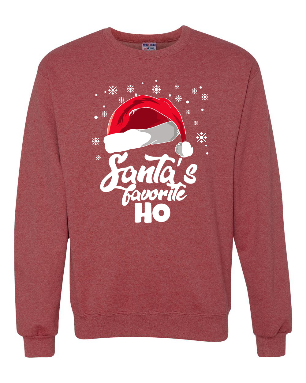 Ugly Christmas Apron "Santa's Favorite Ho" Butcher's Kitchen, Grilling, Cooking, BBQ Apron Ugly Christmas Sweater Unisex Crewneck Sweatshirt