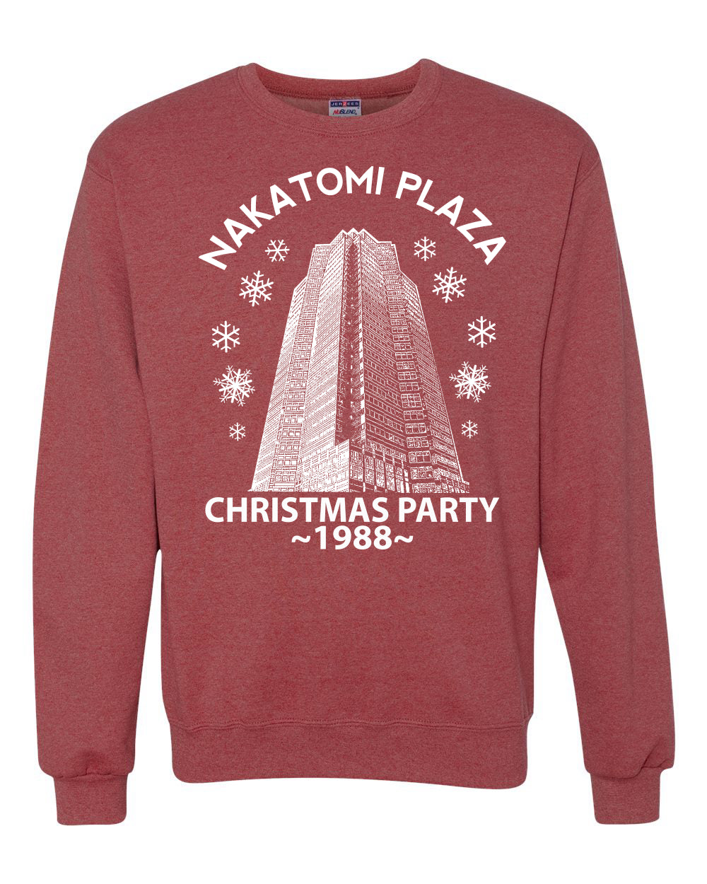 Classic McClane 1988 Nakatomi Plaza Ugly Longsleeve Christmas Sweater for Men Ugly Christmas Sweater Unisex Crewneck Sweatshirt