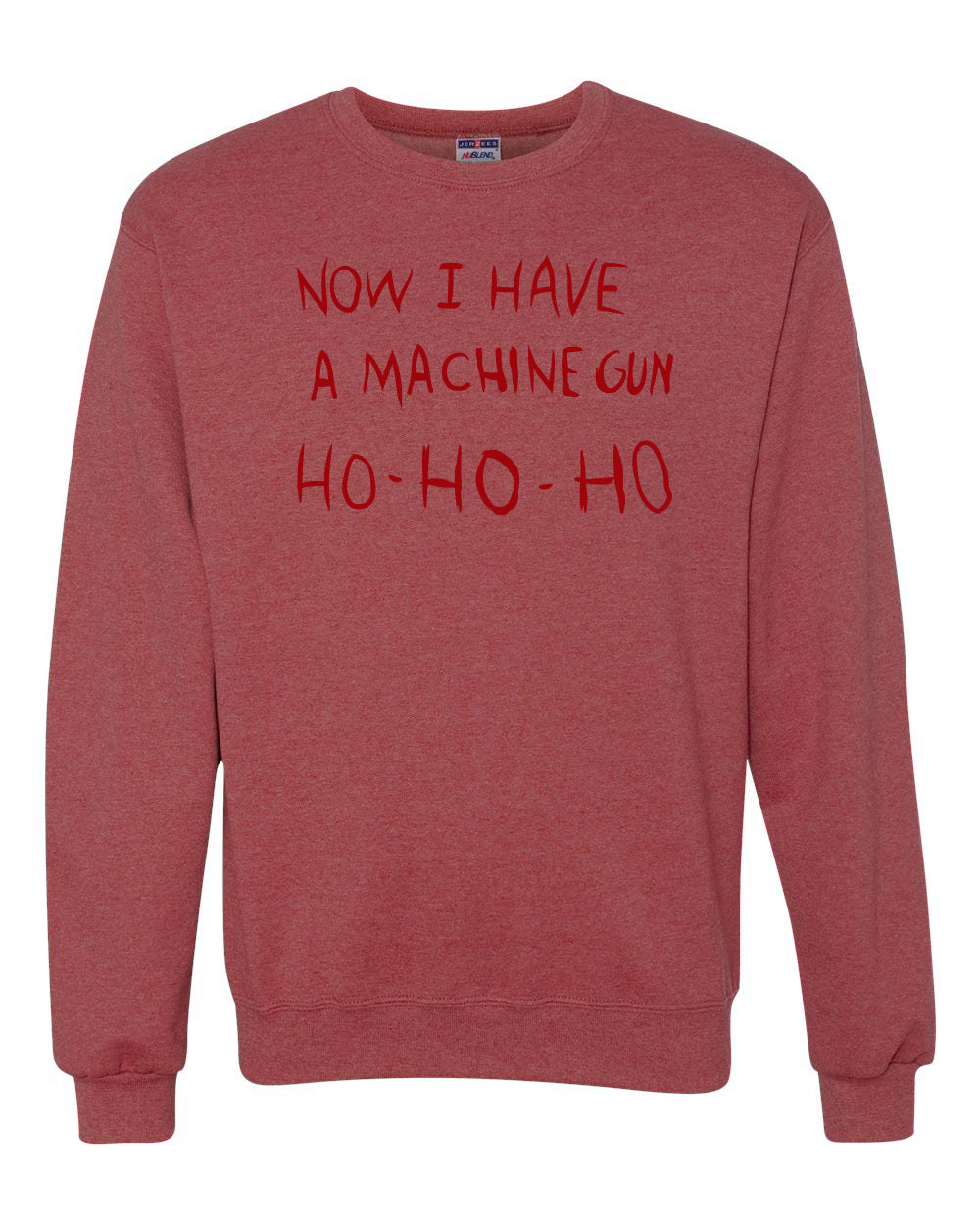 Unisex Ugly Xmas Crewneck Sweater Sweatshirt Die Hard Now I Have a Machine Gun Ho ho ho Ugly Christmas Sweater Unisex Crewneck Sweatshirt