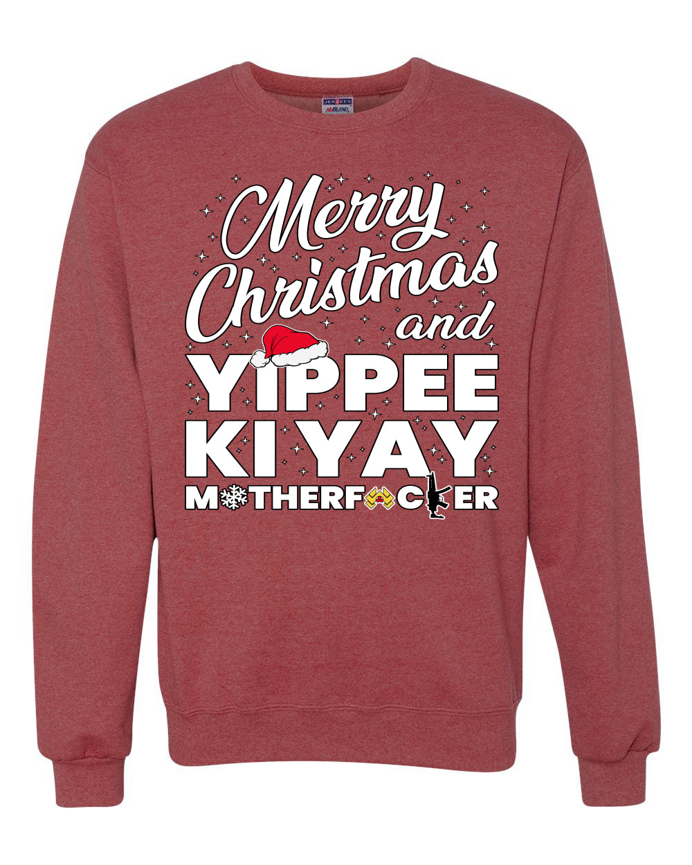 Merry Christmas and Yippee Ki Yay MOFO Ugly Christmas Sweater, Christmas Gifts, Funny Xmas Gift Idea, Unisex Crewneck Sweatshirt