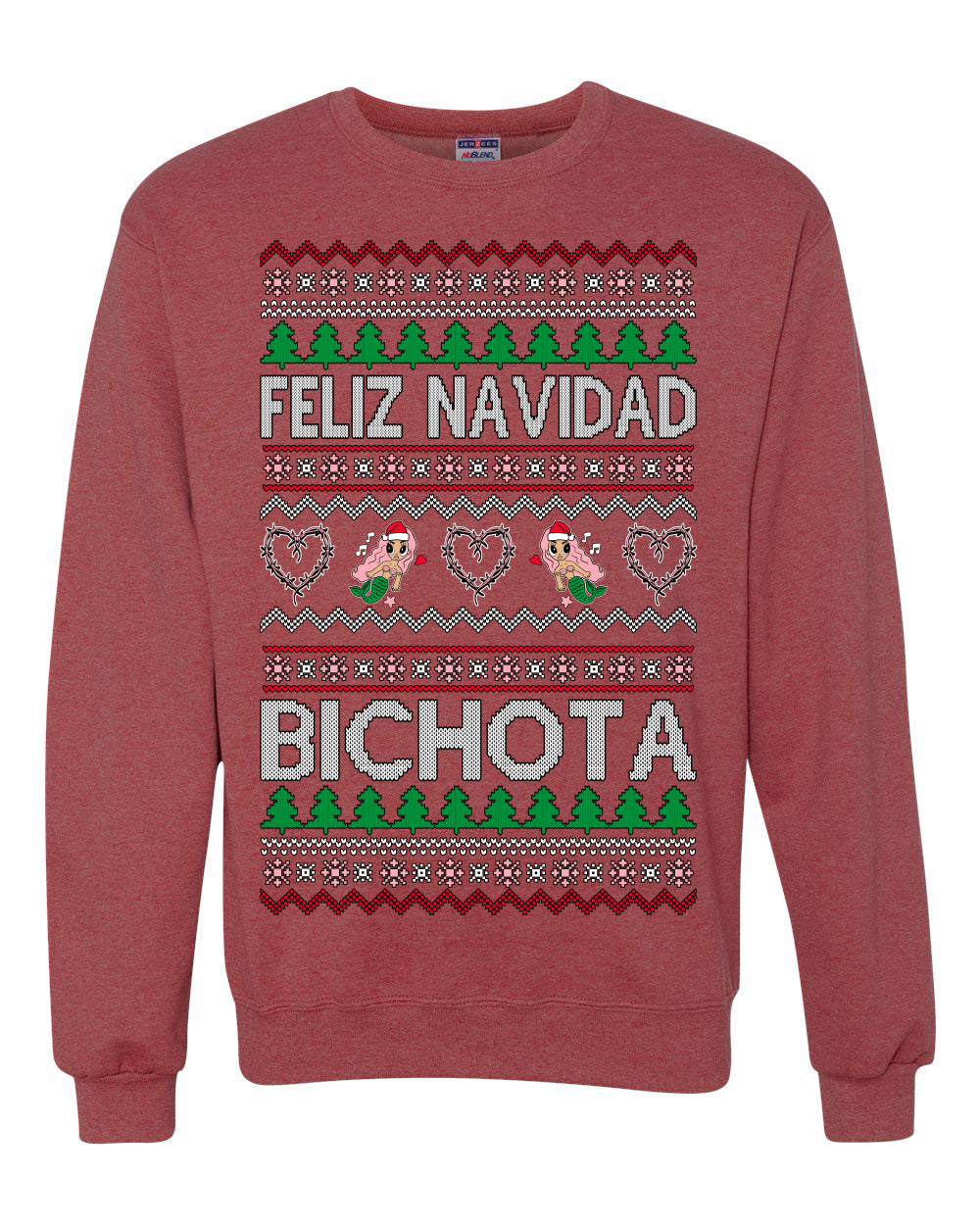 Feliz Navidad Bichota, Christmas Gifts, Funny Xmas Gift Idea, Ugly Christmas Sweater Unisex Crewneck Sweatshirt
