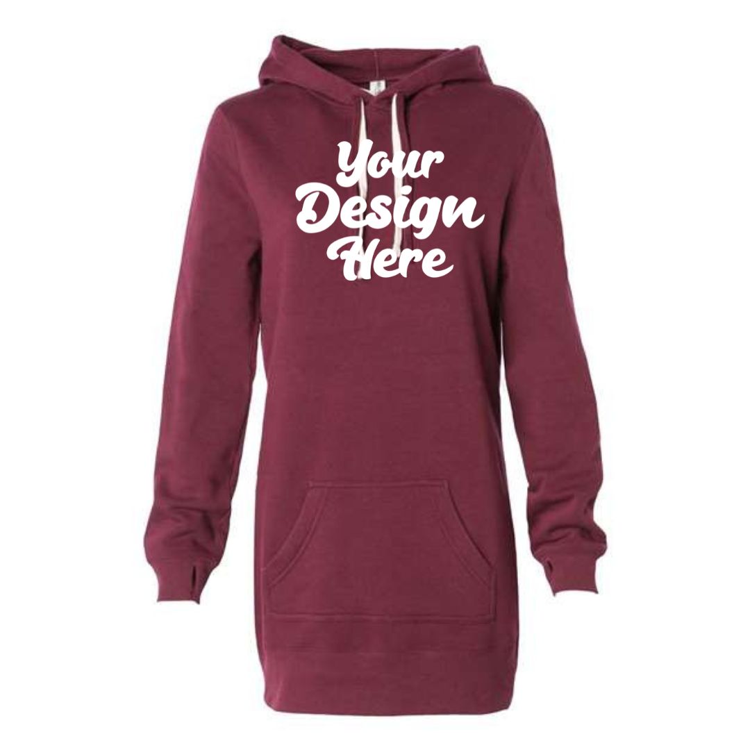 PRM65DRS | Women?s Special Blend Hooded Sweatshirt Dress