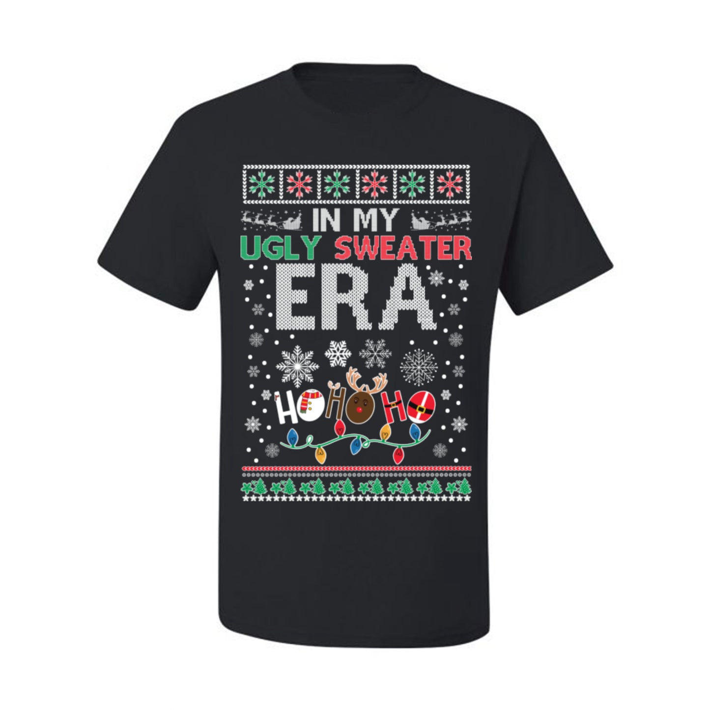 In My Ugly Sweater Era Ho Ho Ho, Viral Pop Music Lyrics Concert Tour Merch, Meme Ugly Christmas Sweater Ugly Christmas Men's T-Shirt