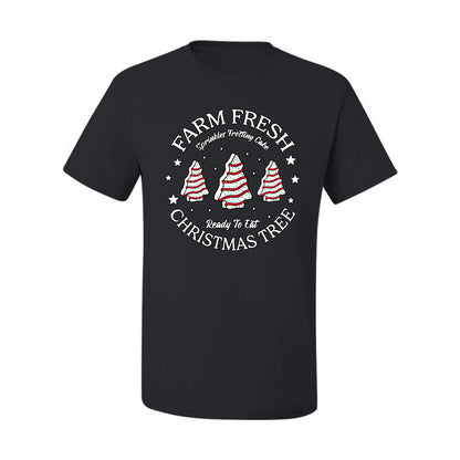 Farm Fresh Christmas Tree, Sprinkle Frosted Cake, Ready to Eat | Classic Winter Holiday Dessert  Ugly Christmas Men's T-Shirt