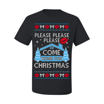 Please Please Please Come Home for Xmas, Sabrina Fan Viral Pop Song Concert Tour Merch, Ugly Christmas Sweater Ugly Christmas Men's T-Shirt
