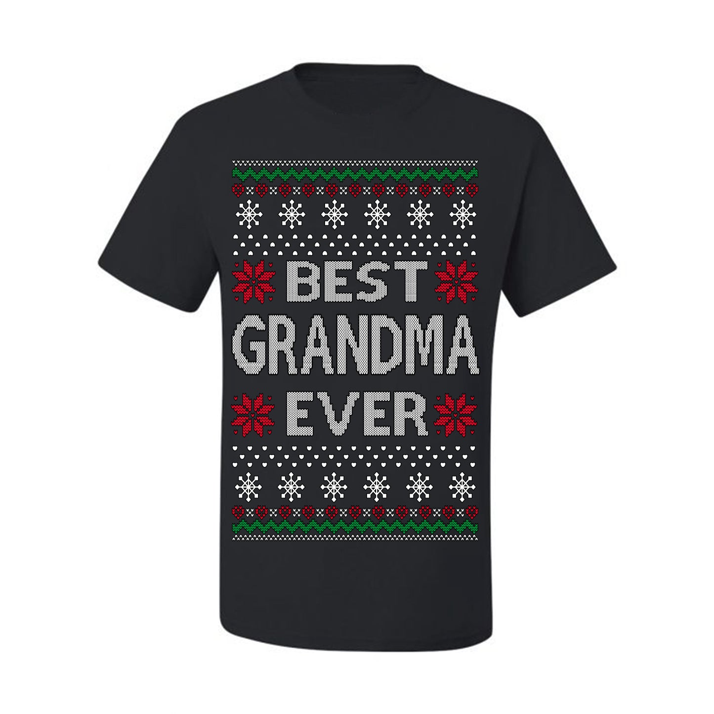Best Grandma Ever Classic Xmas Winter Holidays Ugly Christmas Sweater Ugly Christmas Men's T-Shirt