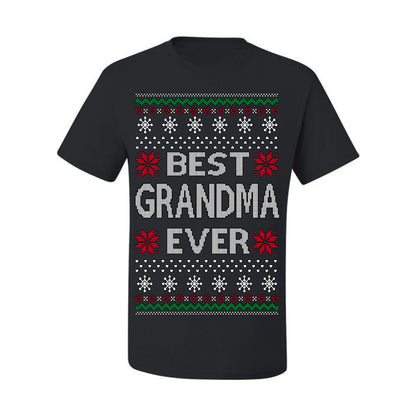 Best Grandma Ever Classic Xmas Winter Holidays Ugly Christmas Sweater Ugly Christmas Men's T-Shirt