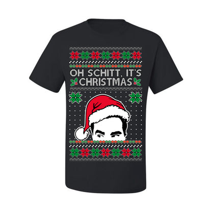 Oh Schitt It's Christmas Funny David TV Show Sitcom Ugly Christmas Sweater Ugly Christmas Men's T-Shirt
