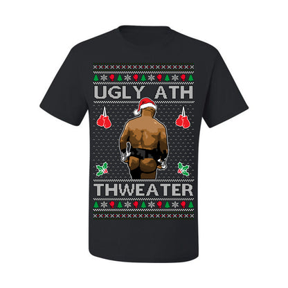 Ugly Ath Sweater Merry Chrithmith, Mike Tyson Butt Viral Ugly Ass Boxing Fight Meme Men Women Funny Ugly Christmas Sweater Ugly Christmas Men's T-Shirt