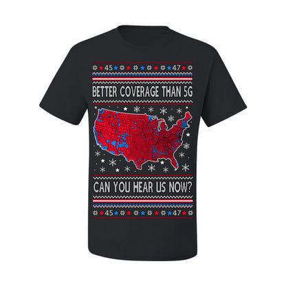 Better Coverage than 5G Red Wave Landslide 2024 Election, Trump Vance Can You Hear Us Now Ugly Christmas Sweater Ugly Christmas