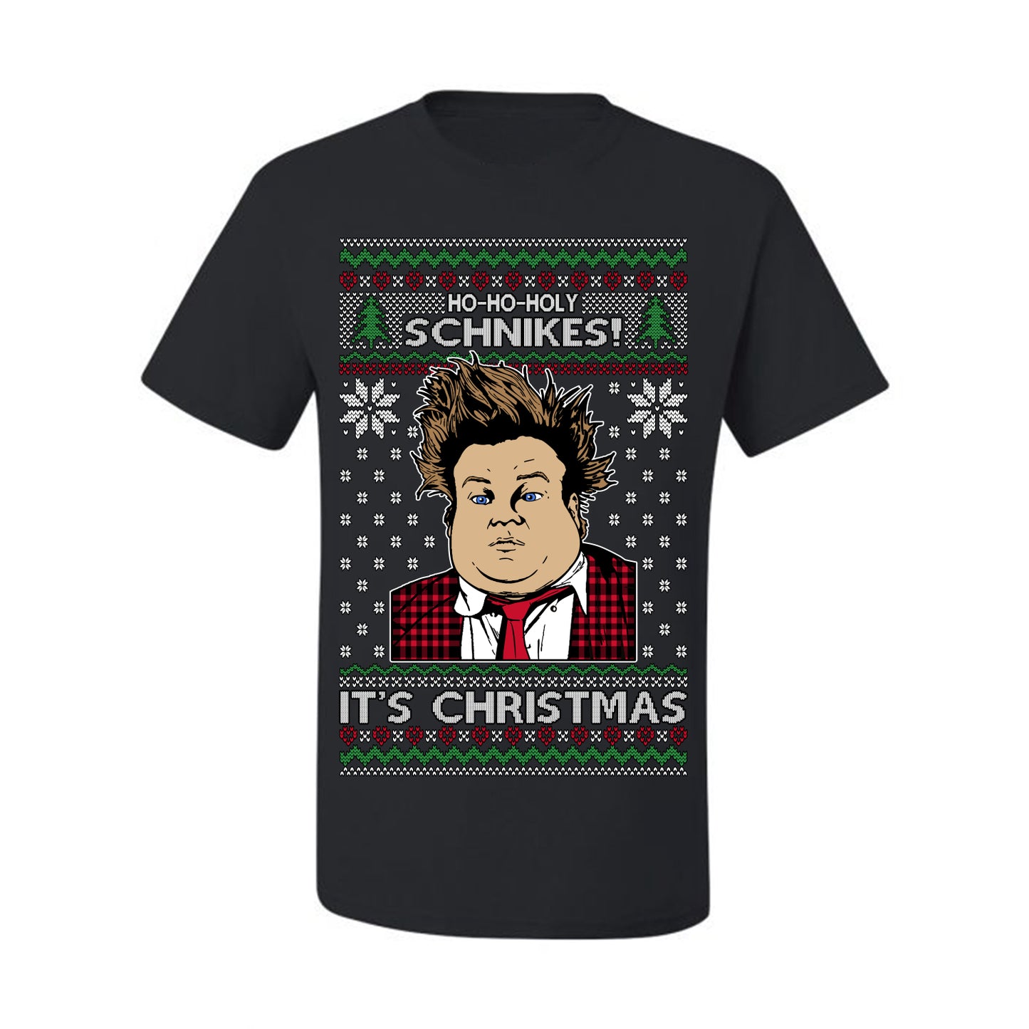 Ho Ho Holy Schnikes, Funny 90s Classic Comedy Farley Tommy Boy Movie Callahan Auto Parts, Ugly Christmas Sweater Ugly Christmas Men's T-Shirt