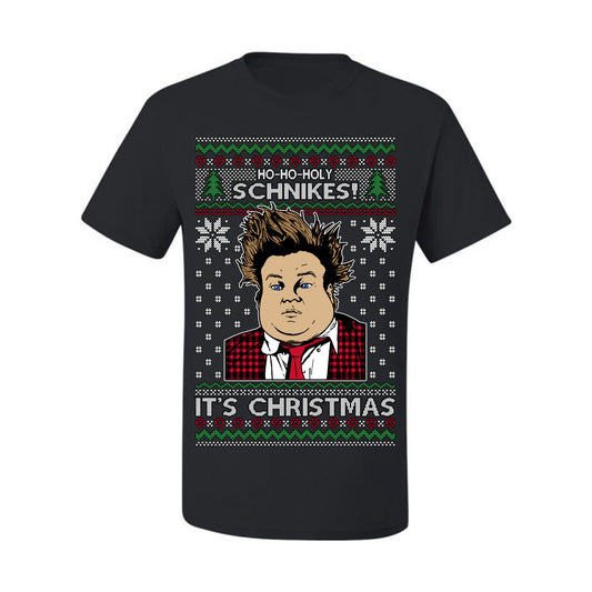 Ho Ho Holy Schnikes, Funny 90s Classic Comedy Farley Tommy Boy Movie Callahan Auto Parts, Ugly Christmas Sweater Ugly Christmas Men's T-Shirt