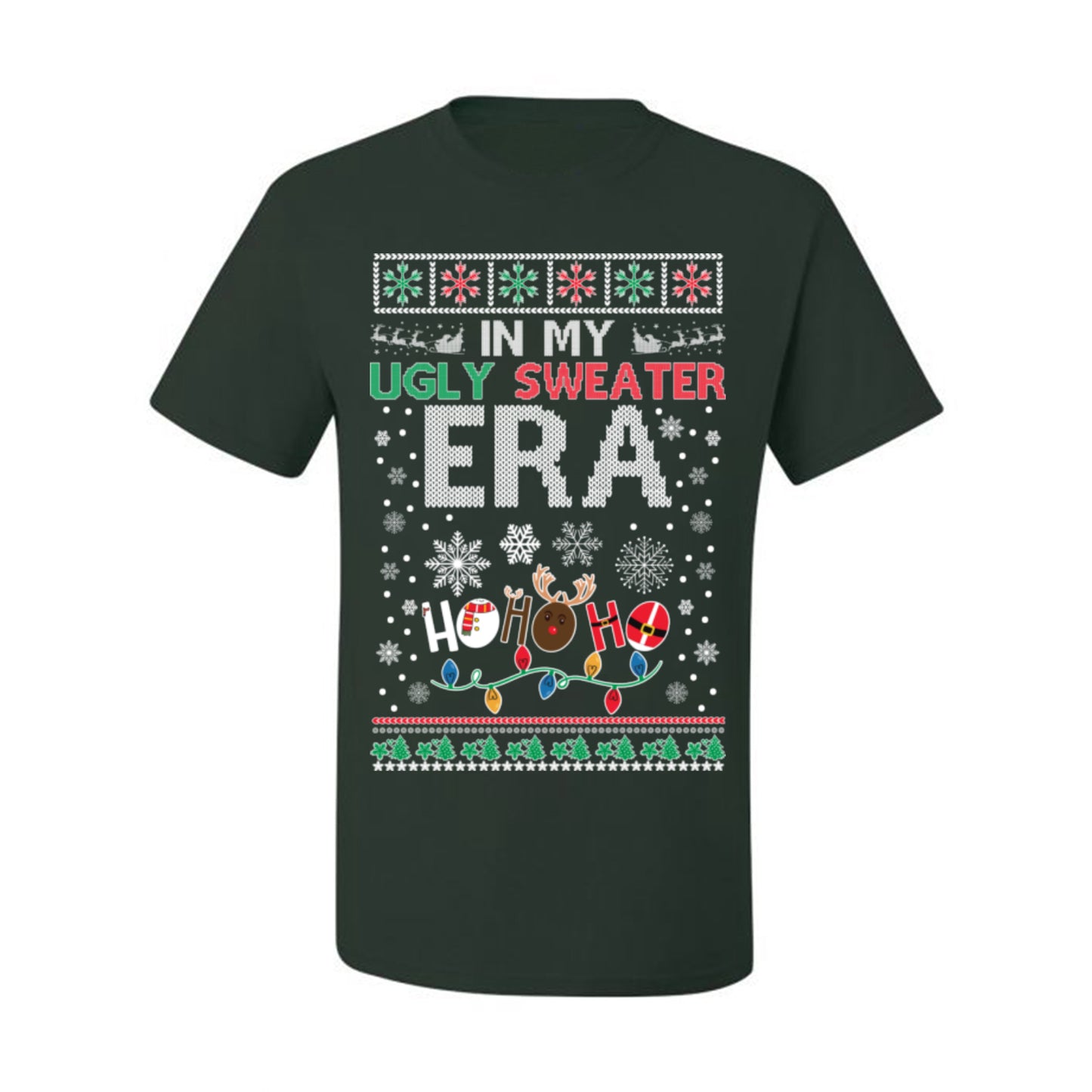 In My Ugly Sweater Era Ho Ho Ho, Viral Pop Music Lyrics Concert Tour Merch, Meme Ugly Christmas Sweater Ugly Christmas Men's T-Shirt